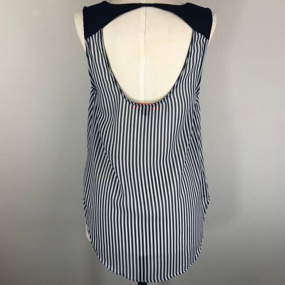 Nordstrom Love Tree Striped Wrap Blouse - Picture 2 of 8